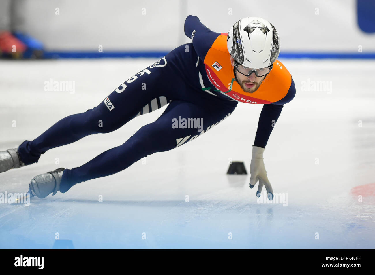 Torino, Italy. 9th February, 2019. ISU World Cup Short Track Speed Skating held at the Tazzoli Ice Rink Torino. In the picture SCHULTING Suzanne NED Senior W Competitor. Damiano Benedetto/ Alamy Live News Stock Photo