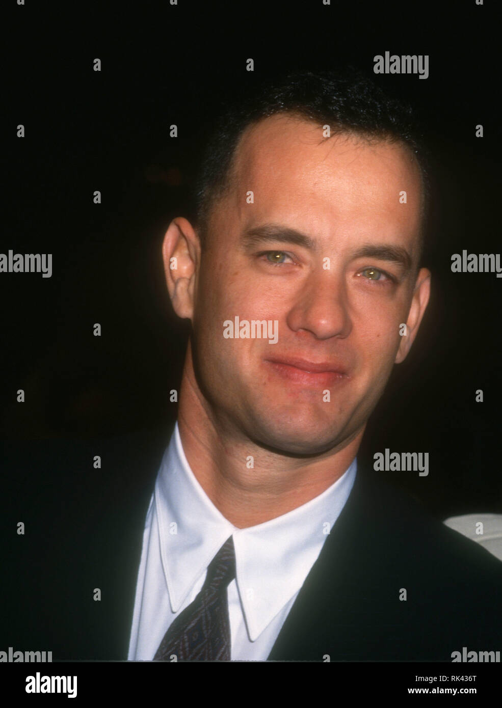 CENTURY CITY, CA - DECEMBER 14: Actor Tom Hanks attends TriStar Pictures' 'Philadelphia' Premiere on December 14, 1993 at Cineplex Odeon Century Plaza Cinemas in Century City, California. Photo by Barry King/Alamy Stock Photo Stock Photo