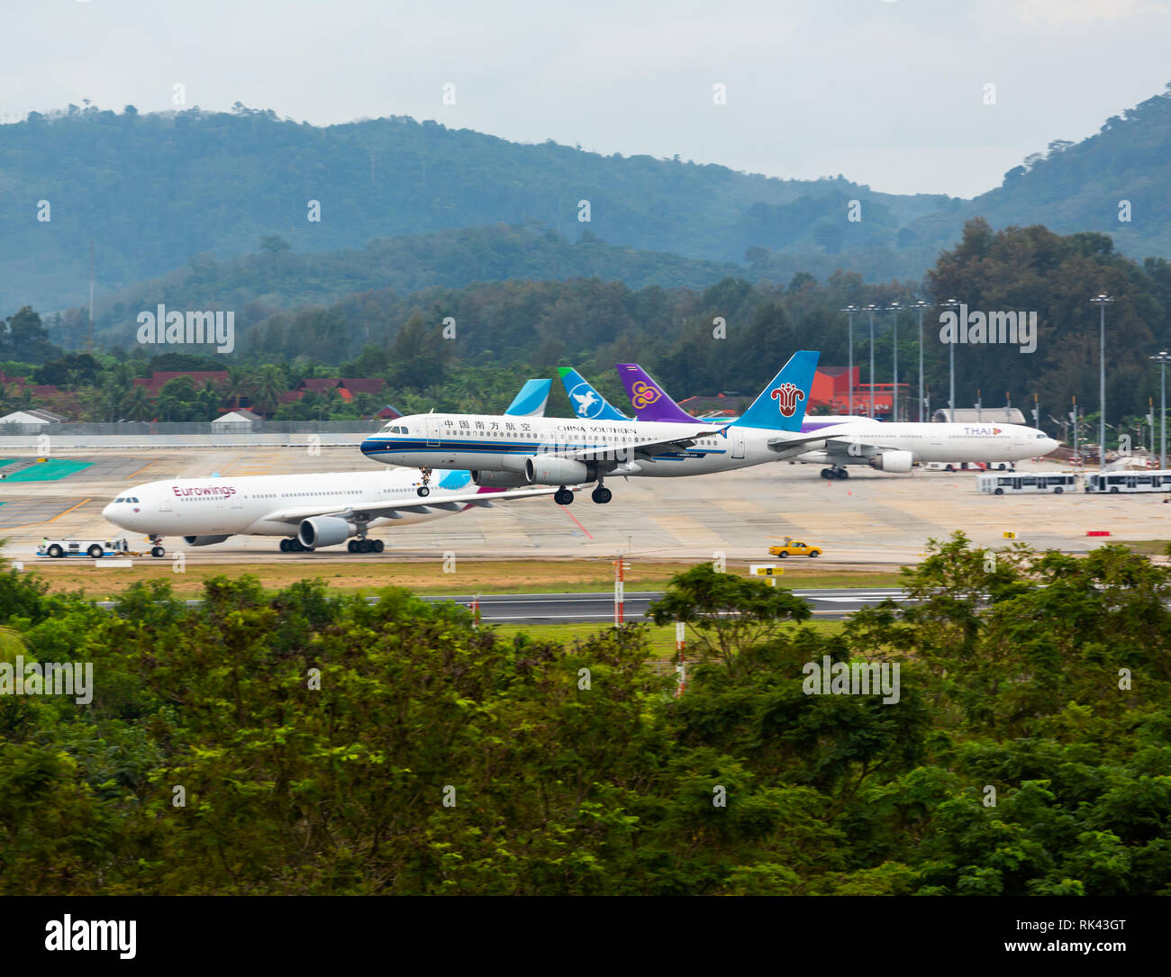China Southern Airlines lands Stock Photo