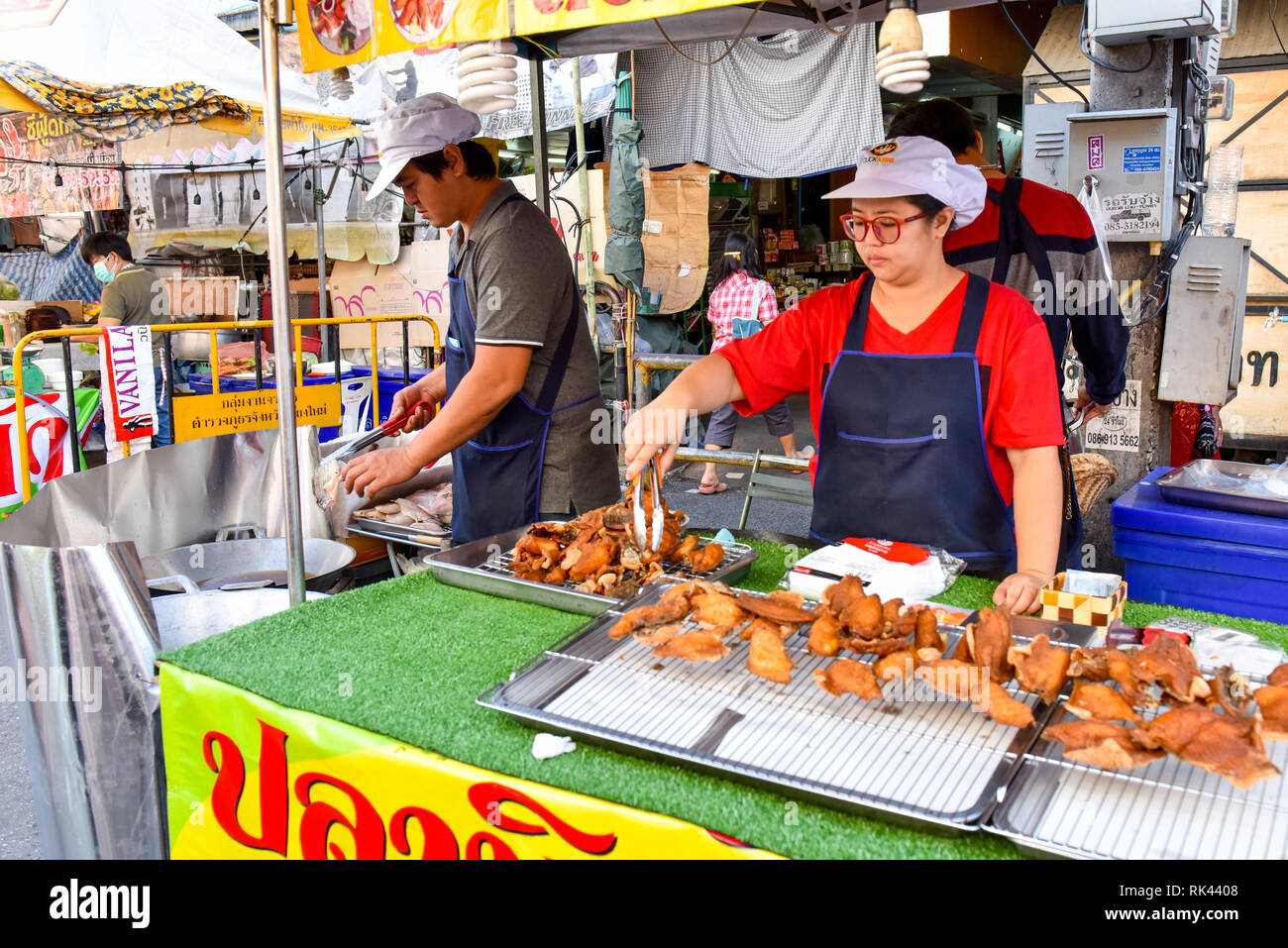 Street food, Chiang Mai. Thailand Stock Photo - Alamy