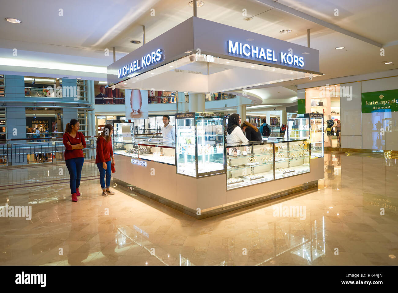 KUALA LUMPUR, MALAYSIA - MAY 09, 2016: inside of Suria KLCC. Suria KLCC ...