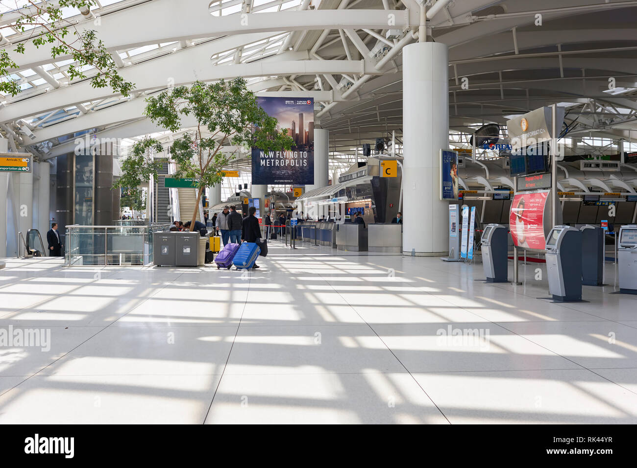 NEW YORK MARCH 22, 2016 inside of JFK airport. John F. Kennedy