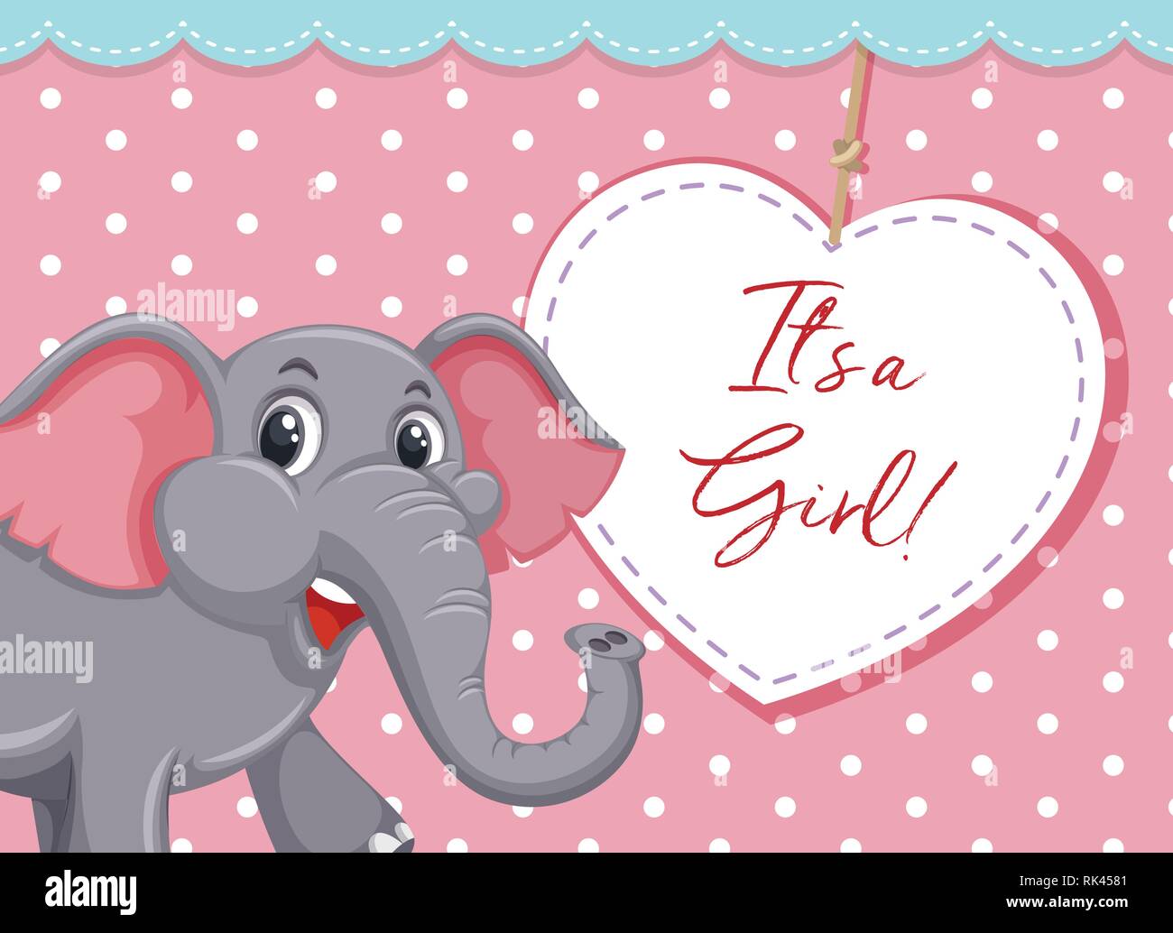 It's a girl template illustration Stock Vector Image &amp; Art - Alamy