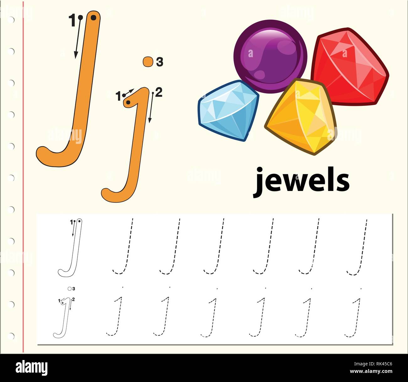 Letter J Tracing Alphabet Worksheets Illustration Stock Vector Image Art Alamy Letter J Tracing Alphabet Worksheets Illustration Stock Vector Image Art Alamy