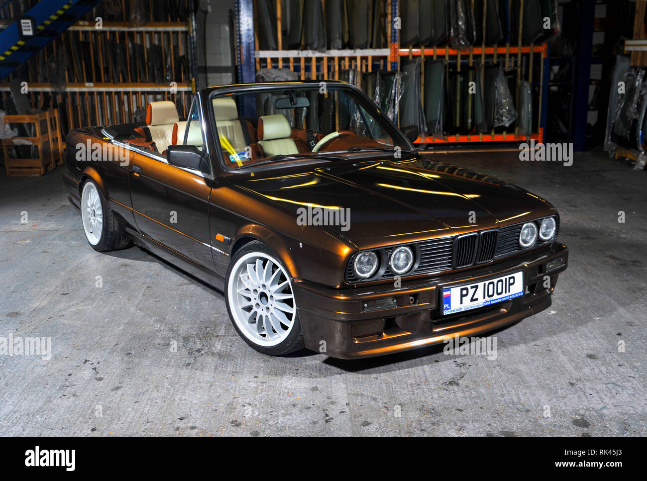 Bmw 0 3 Series Convertible Modified With A V8 Engine Stock Photo Alamy