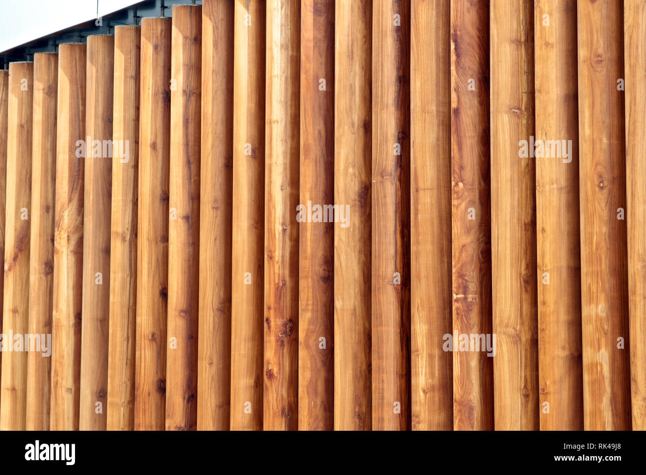 Dubai Wooden Wall Covering A Garage By Burj Khalifa Sided Stock