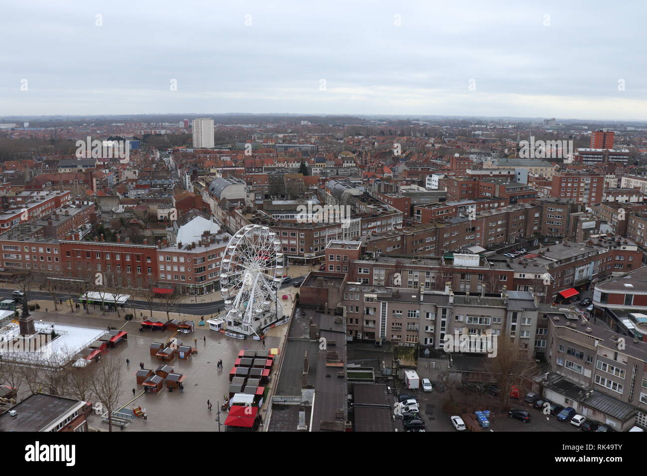 Dunkirk France Christmas market and town Stock Photo Alamy