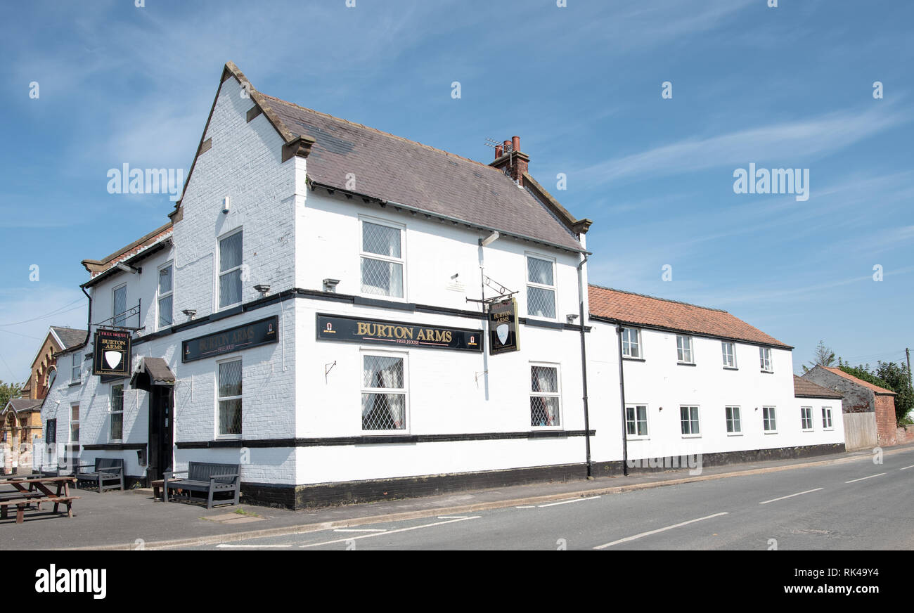 Burton Arms Village Pub Burton Fleming East Yorkshire UK Stock Photo