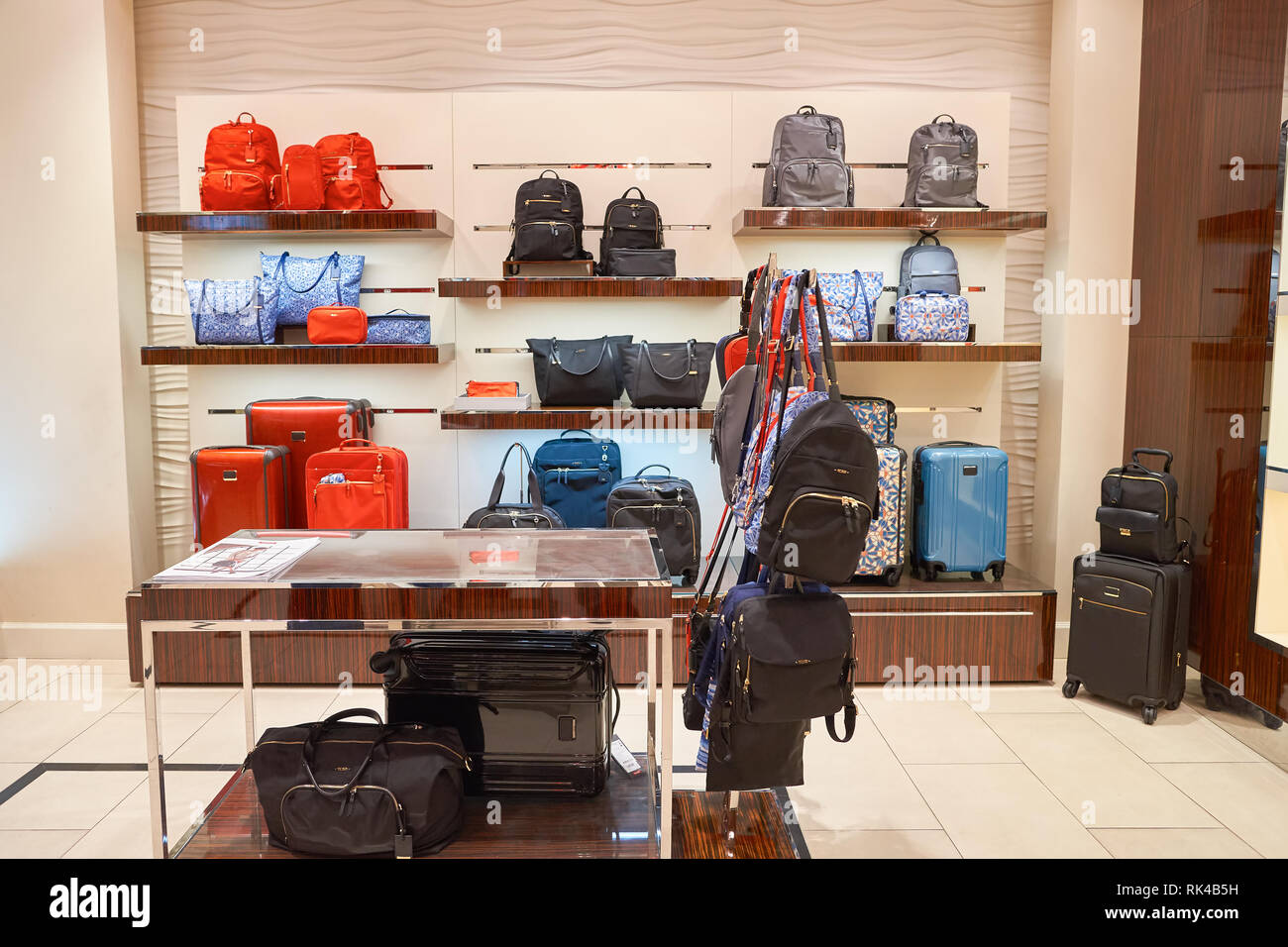 KUALA LUMPUR, MALAYSIA - MAY 09, 2016: interior of the store at Suria ...