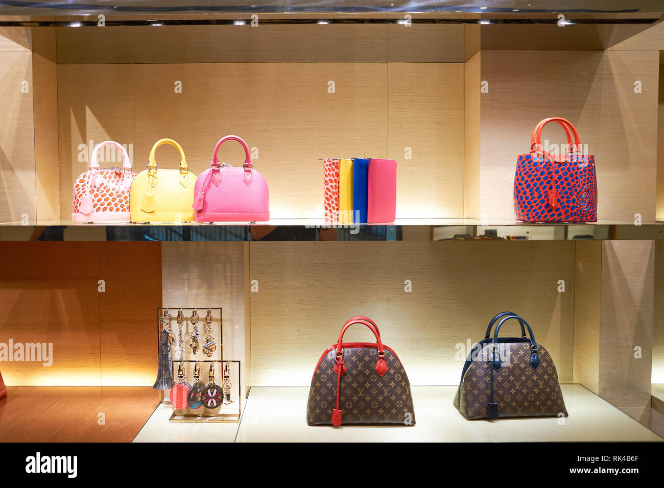 KUALA MALAYSIA - MAY 09, 2016: inside of Louis Vuitton store. Louis Malletier, commonly referred to as Louis Vuitton, or shortened to Stock Photo - Alamy