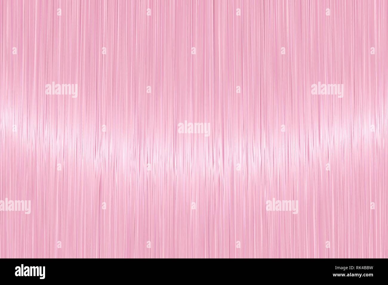 Realistic light pink straight hair texture with glossy shiny detail
