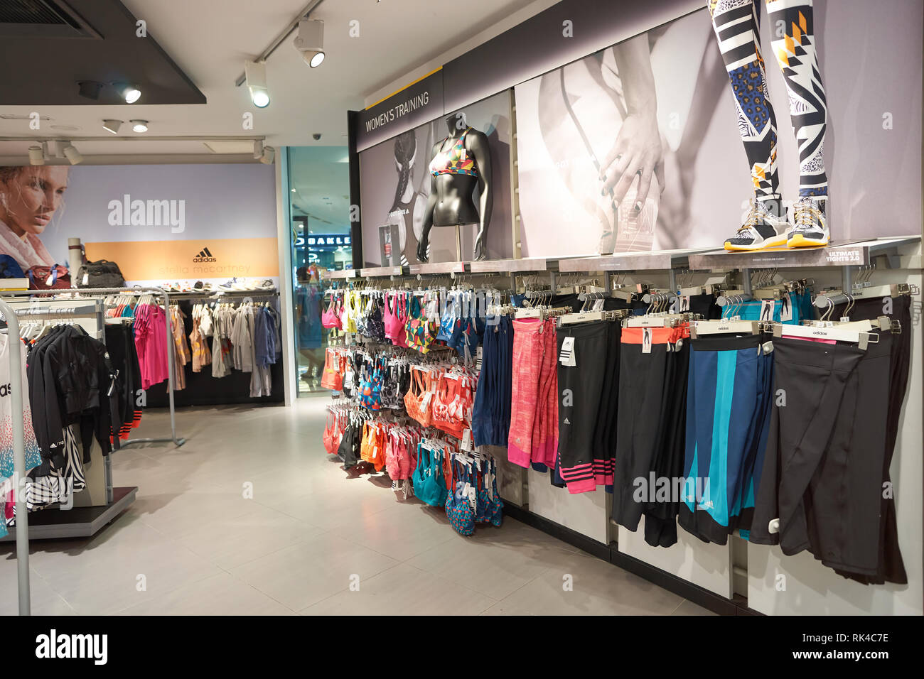 KUALA LUMPUR, MALAYSIA - MAY 09, 2016: inside Adidas store in Suria KLCC.  Suria KLCC is a shopping mall is located in the Kuala Lumpur City Centre  dis Stock Photo - Alamy