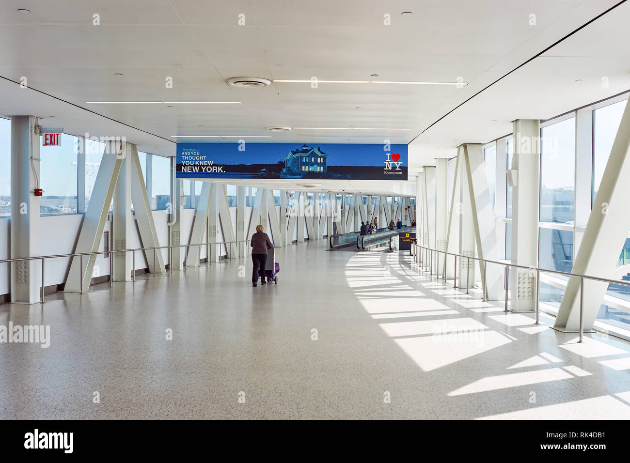 NEW YORK MARCH 22, 2016 inside of JFK airport. John F. Kennedy