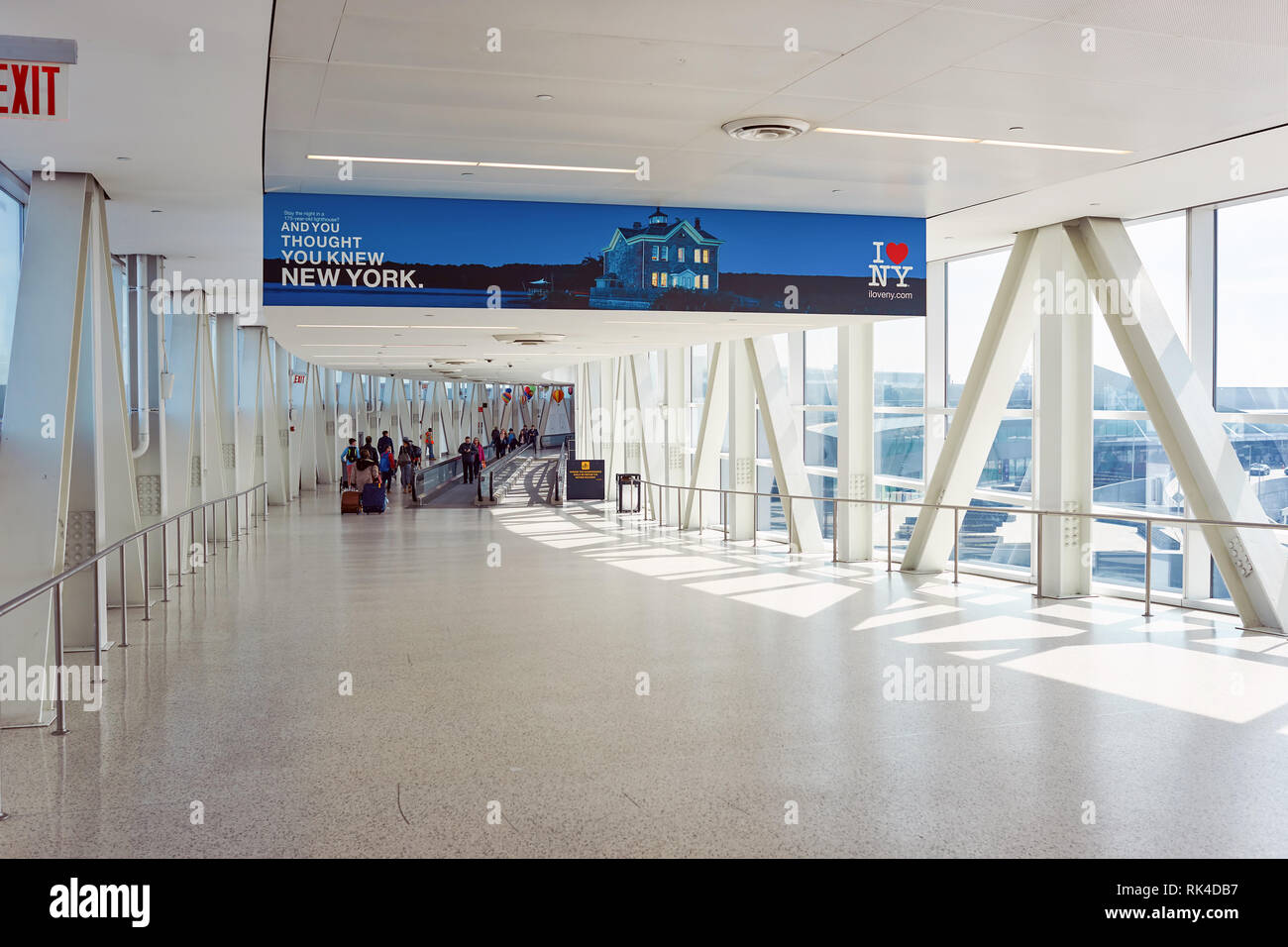 NEW YORK MARCH 22, 2016 inside of JFK airport. John F. Kennedy