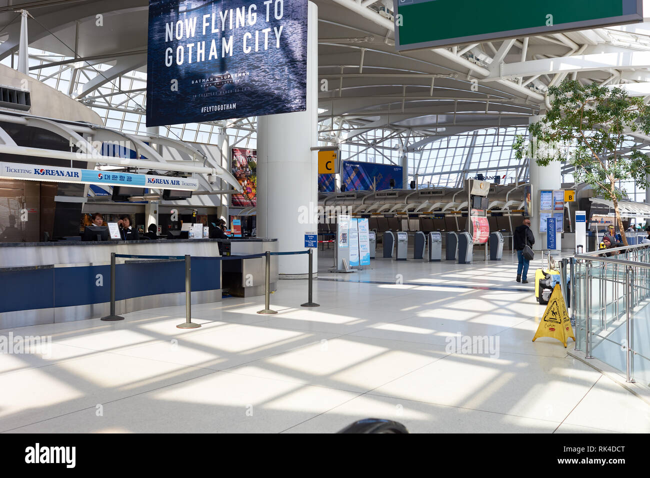 NEW YORK MARCH 22, 2016 inside of JFK airport. John F. Kennedy