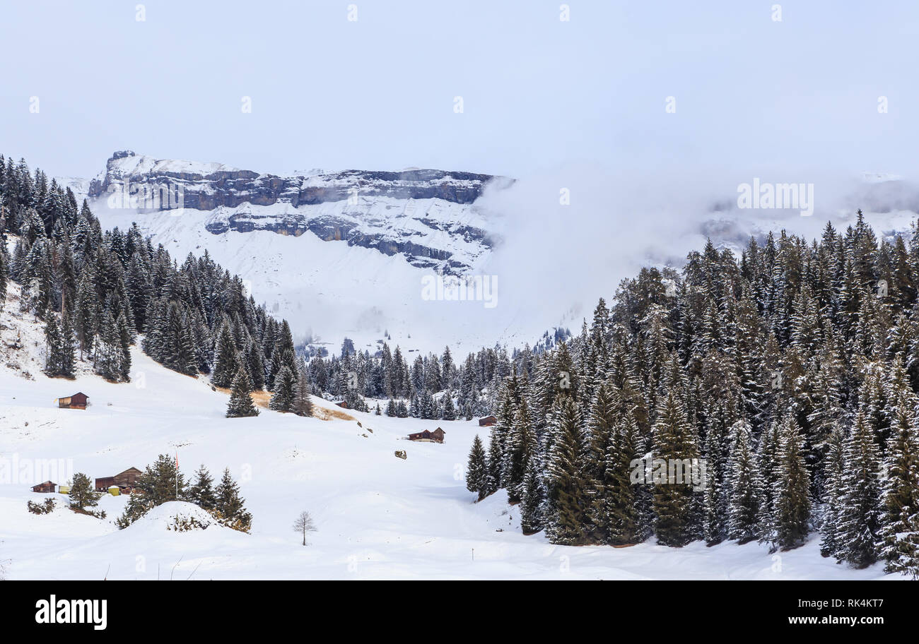 Ski Resort Laax. Switzerland Stock Photo - Alamy