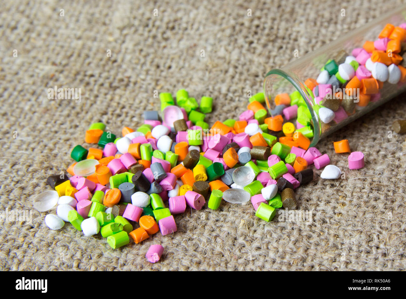 Plastic pallets . Plastic raw materials in granules for industry