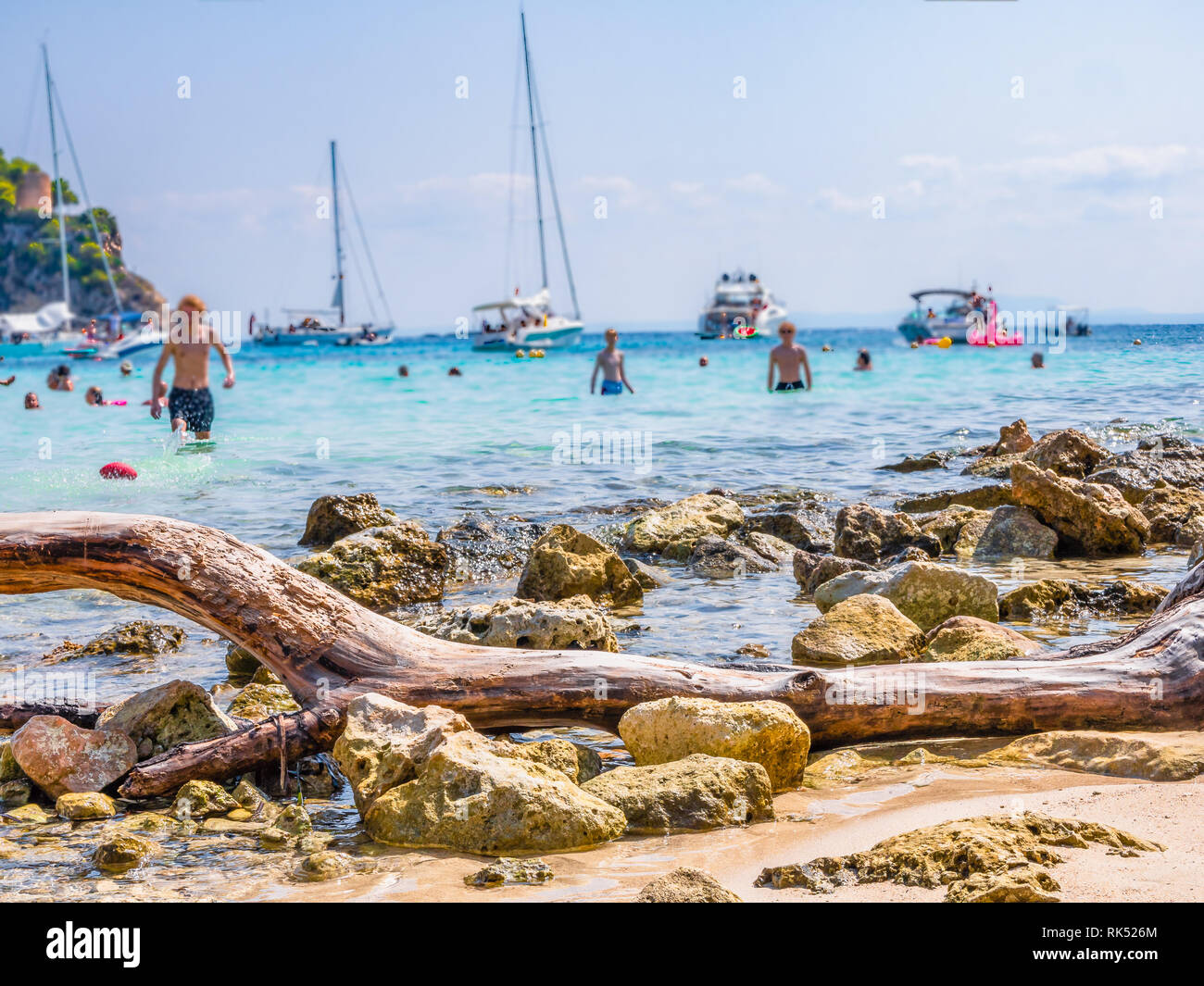 Dream Beach of Mallorca Portals Vells Stock Photo - Alamy