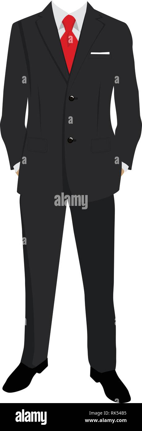 Wedding man's suit and tuxedo. Vector illustration Stock Vector Image ...
