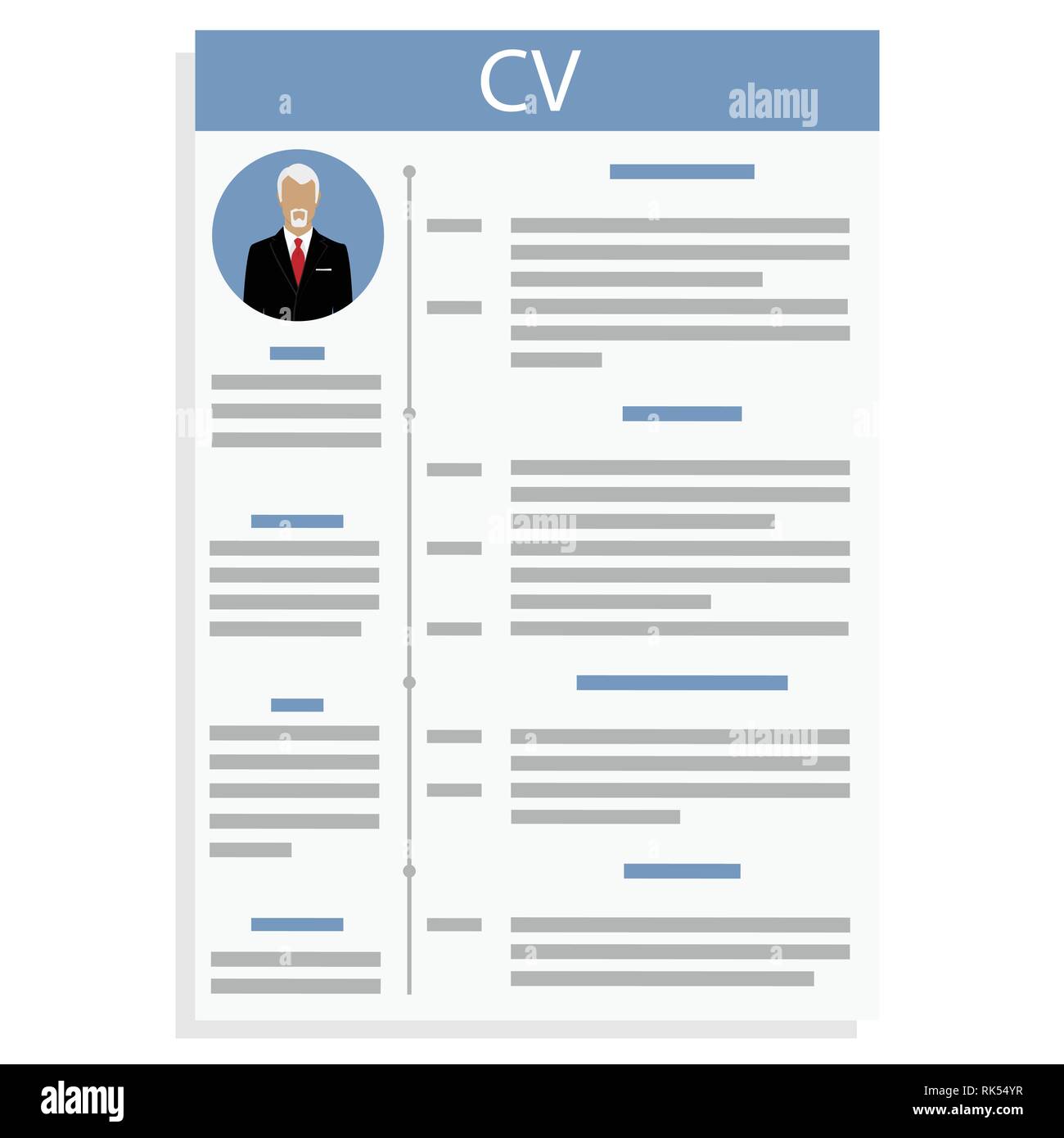 Curriculum vitae design hi-res stock photography and images - Alamy