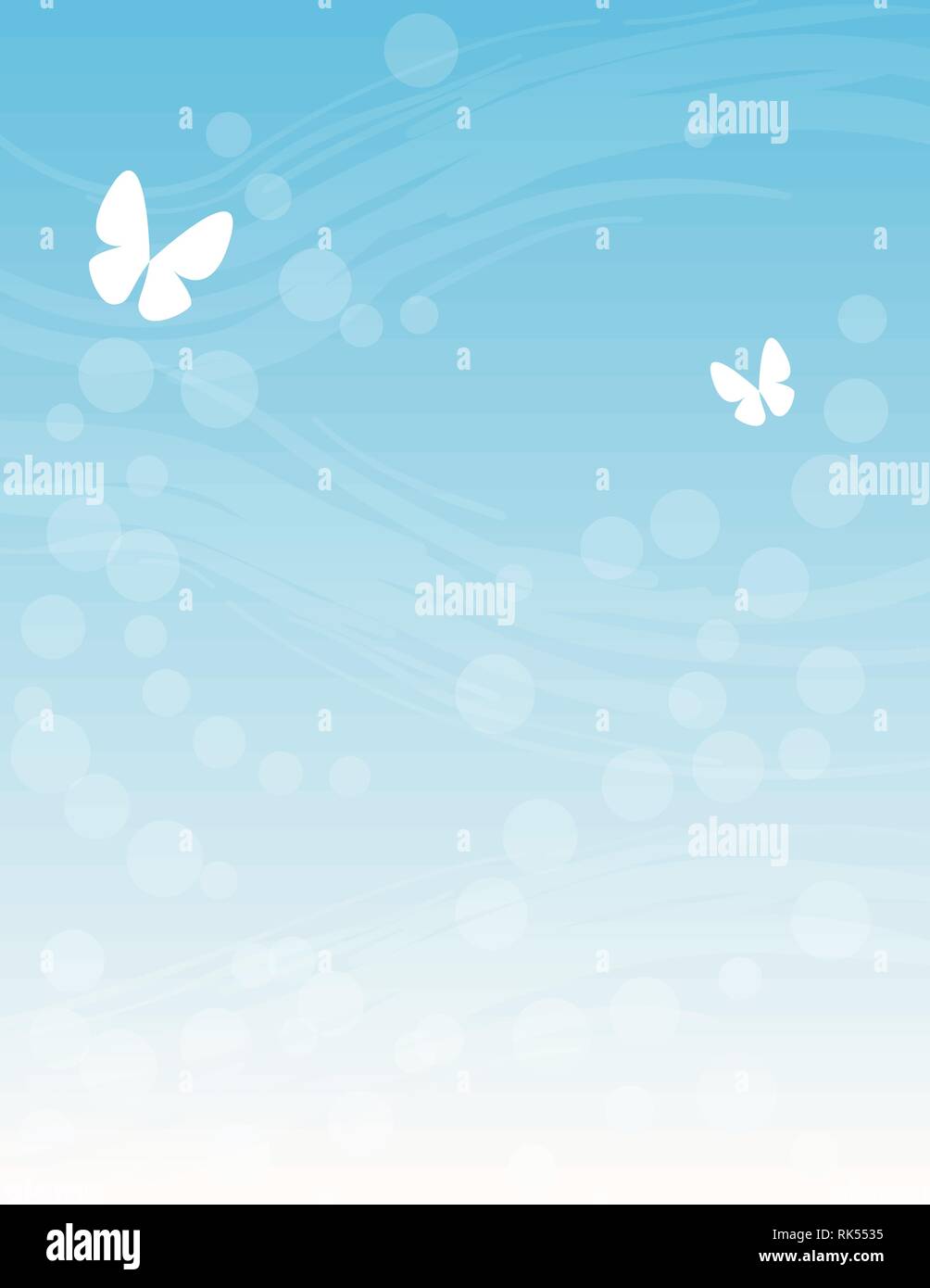 background with sky and two butterfly. vector Stock Vector Image & Art ...
