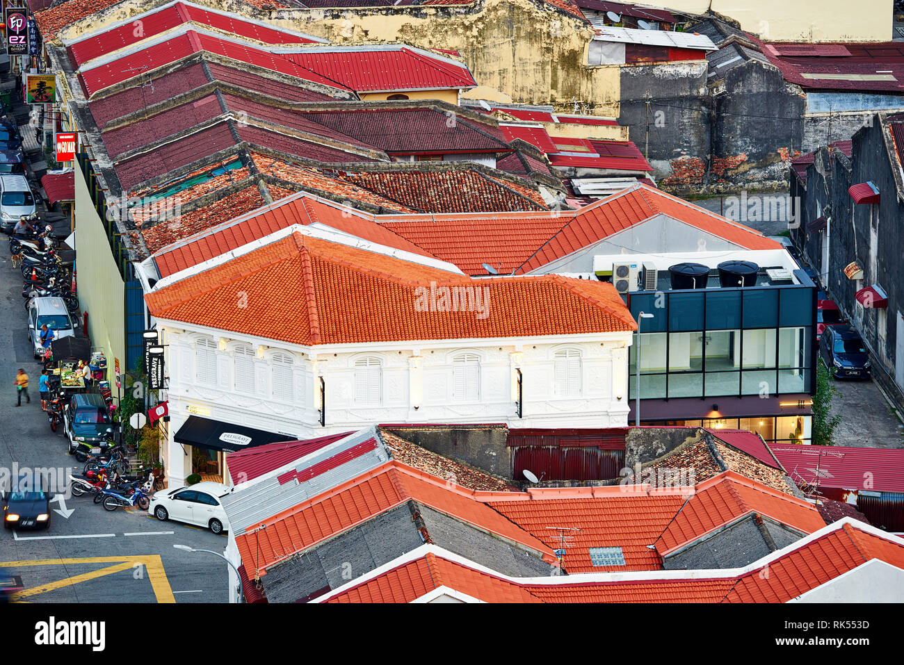 View Of The Roof Of The Old Town From The Top Of The Hotel Neo In George Town Penang Malaysia Stock Photo Alamy