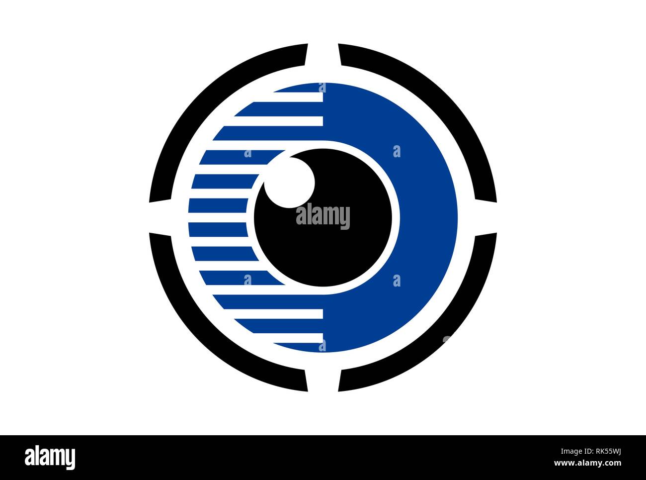 abstract eyeball eye vision logo icon Stock Photo