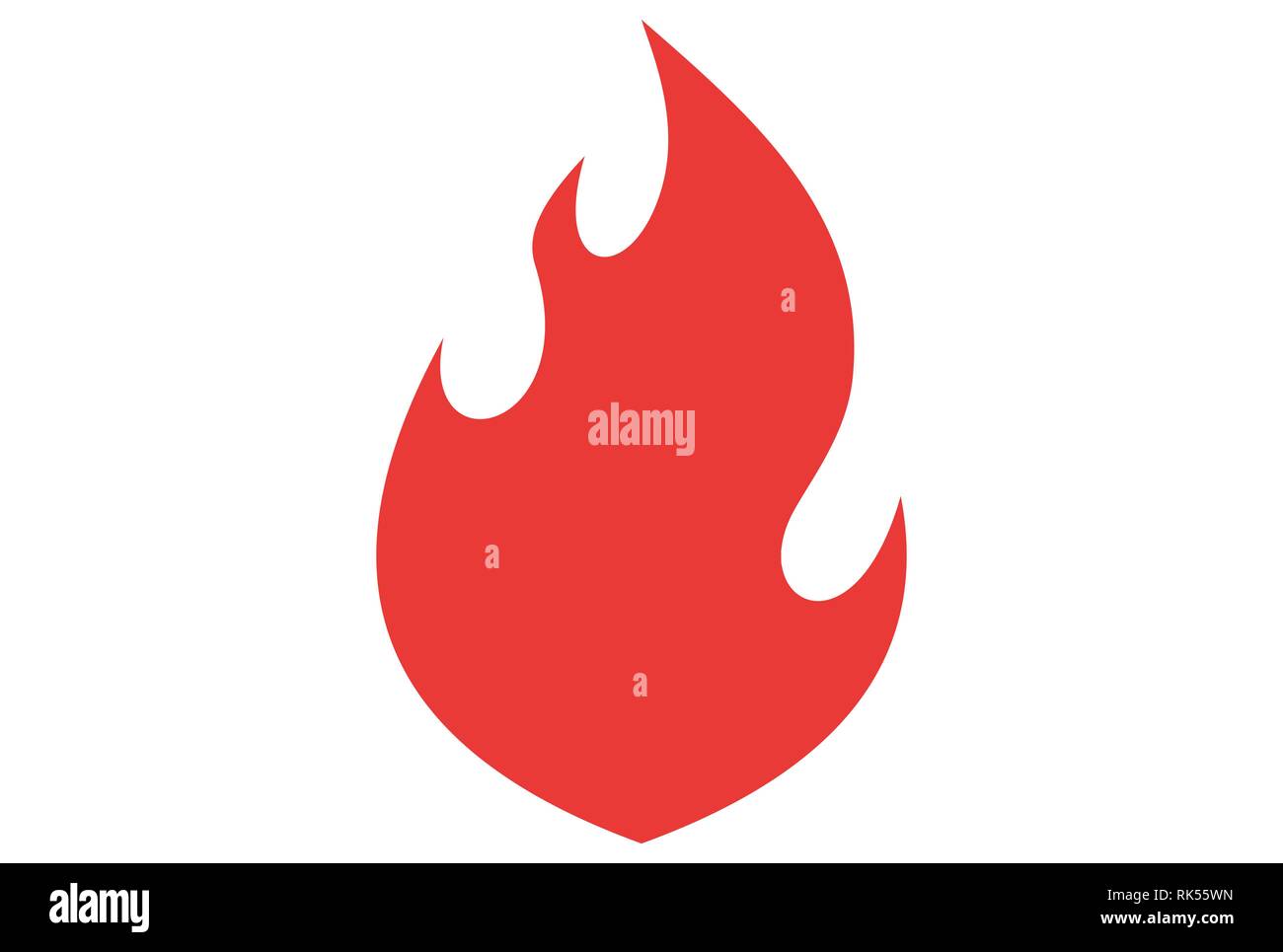 abstract fire concept vector logo icon Stock Photo - Alamy