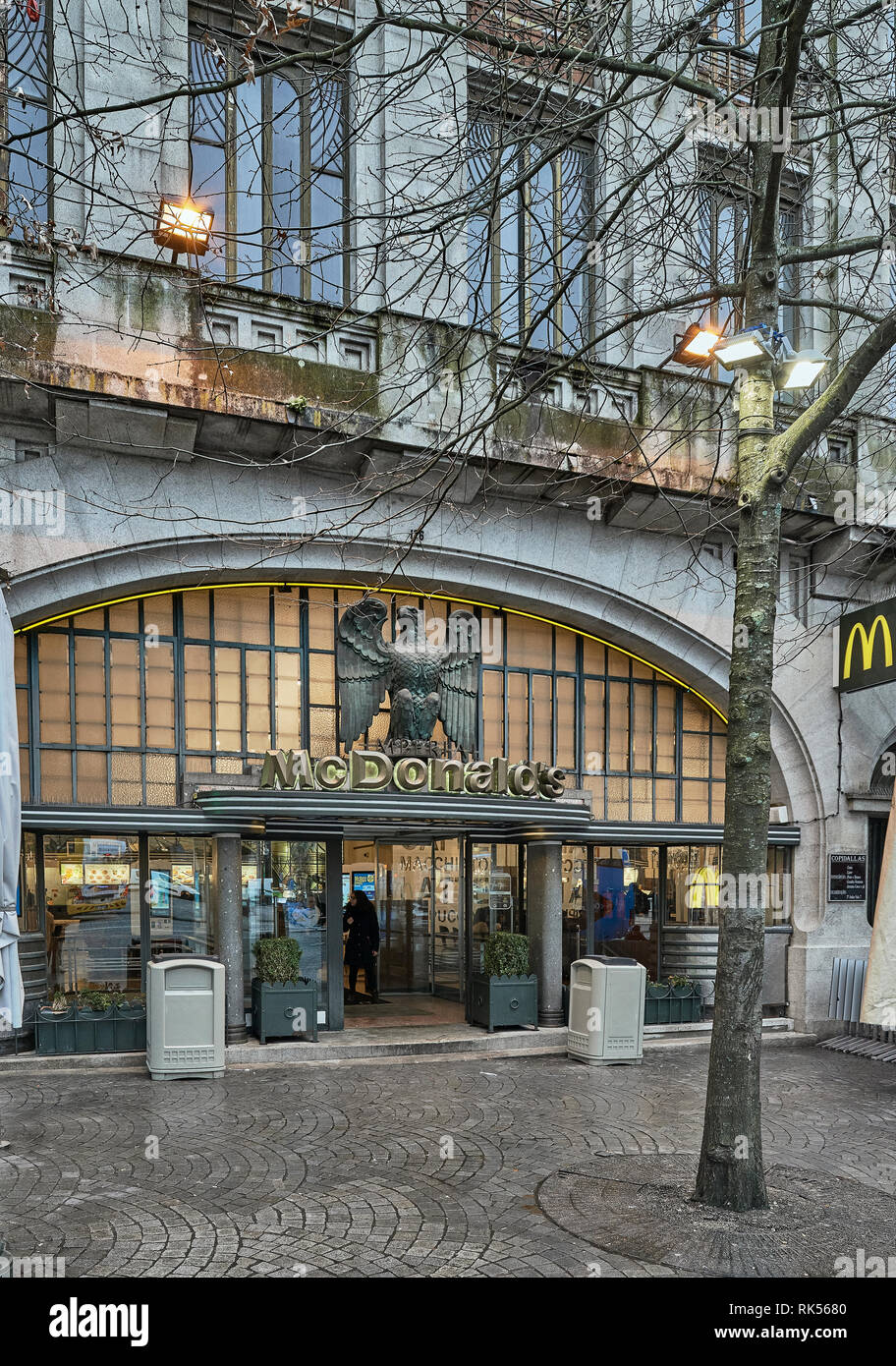 The most beautiful McDonalds on the Avenue of the Allies in the city of  Porto Portugal Europe Stock Photo - Alamy