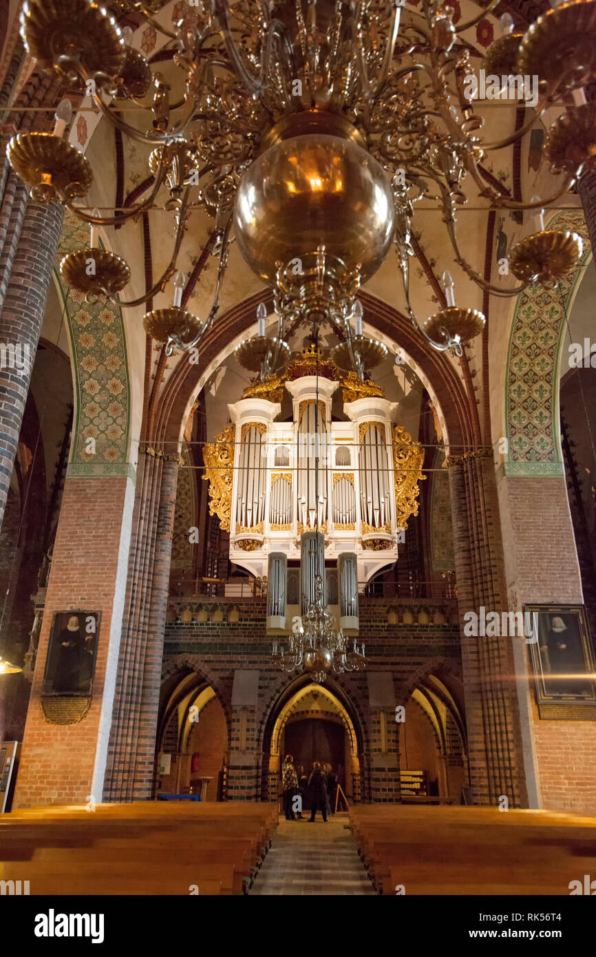 The organ of the Schleswig Cathedral, Schleswig, Schleswig-Holstein, Germany, Europe Stock Photo
