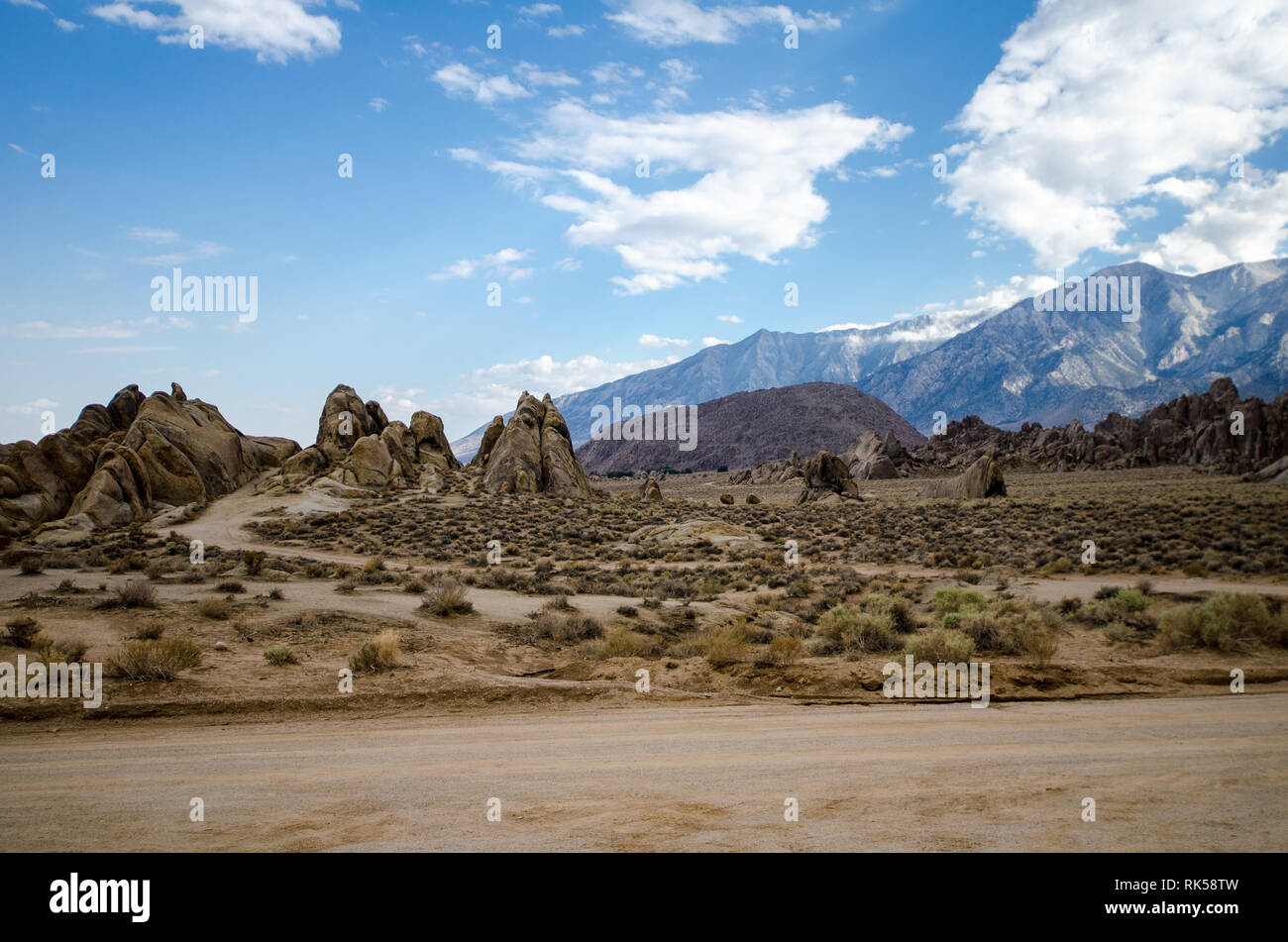 Alabama Hills Recreation Area in Lone Pine California. Many Western