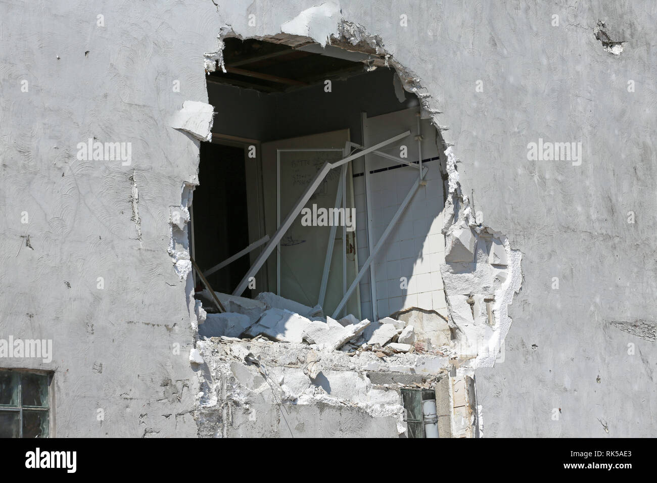 hole in the wall Stock Photo Alamy