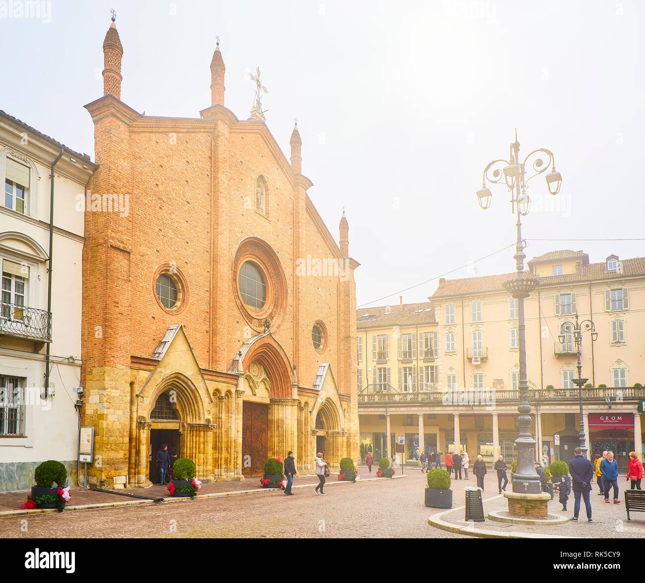 Main facade of The Saint Secondo Catholic Church, Collegiata di San ...