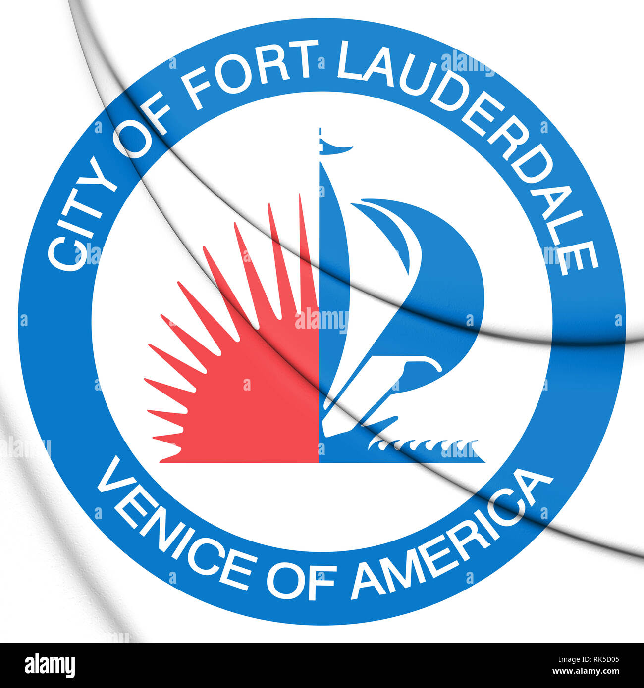 3D Seal of Fort Lauderdale (Florida), USA. 3D Illustration. Stock Photo