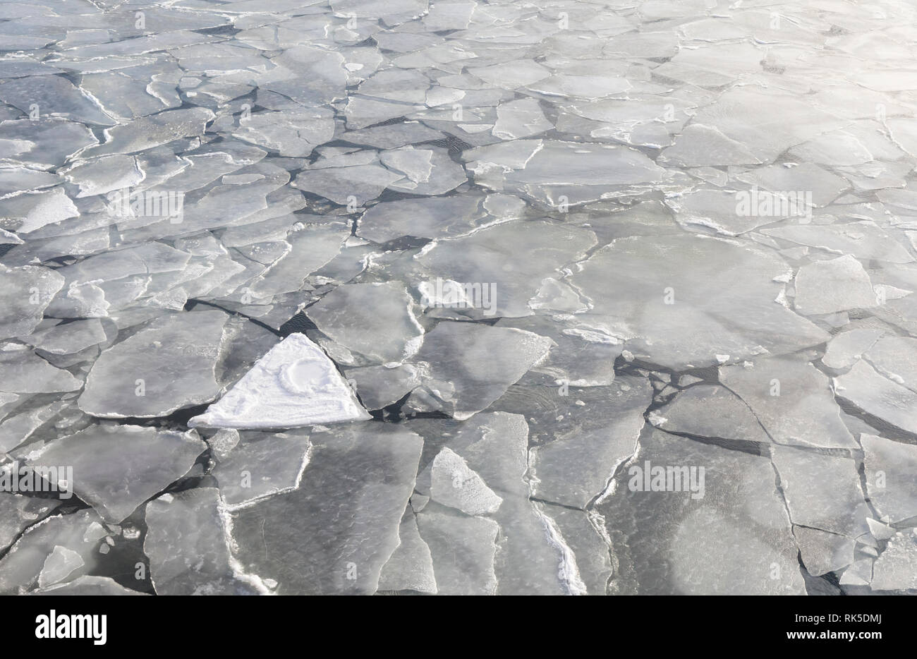 Ice sheets float in ice cold Baltic sea Stock Photo Alamy
