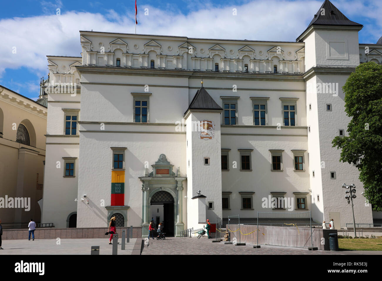 VILNIUS, LITHUANIA, JUNE 7, 2018: Palace of The Grand Dukes of Lithuania and National Museum in Vilnius, Lithuania Stock Photo
