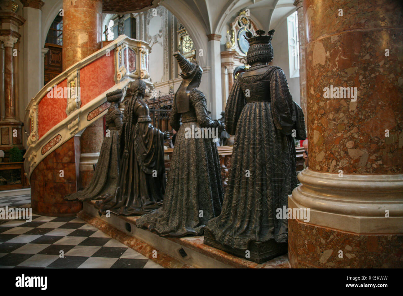 Large bronze german renaissance statues of ancestors, relatives and ...