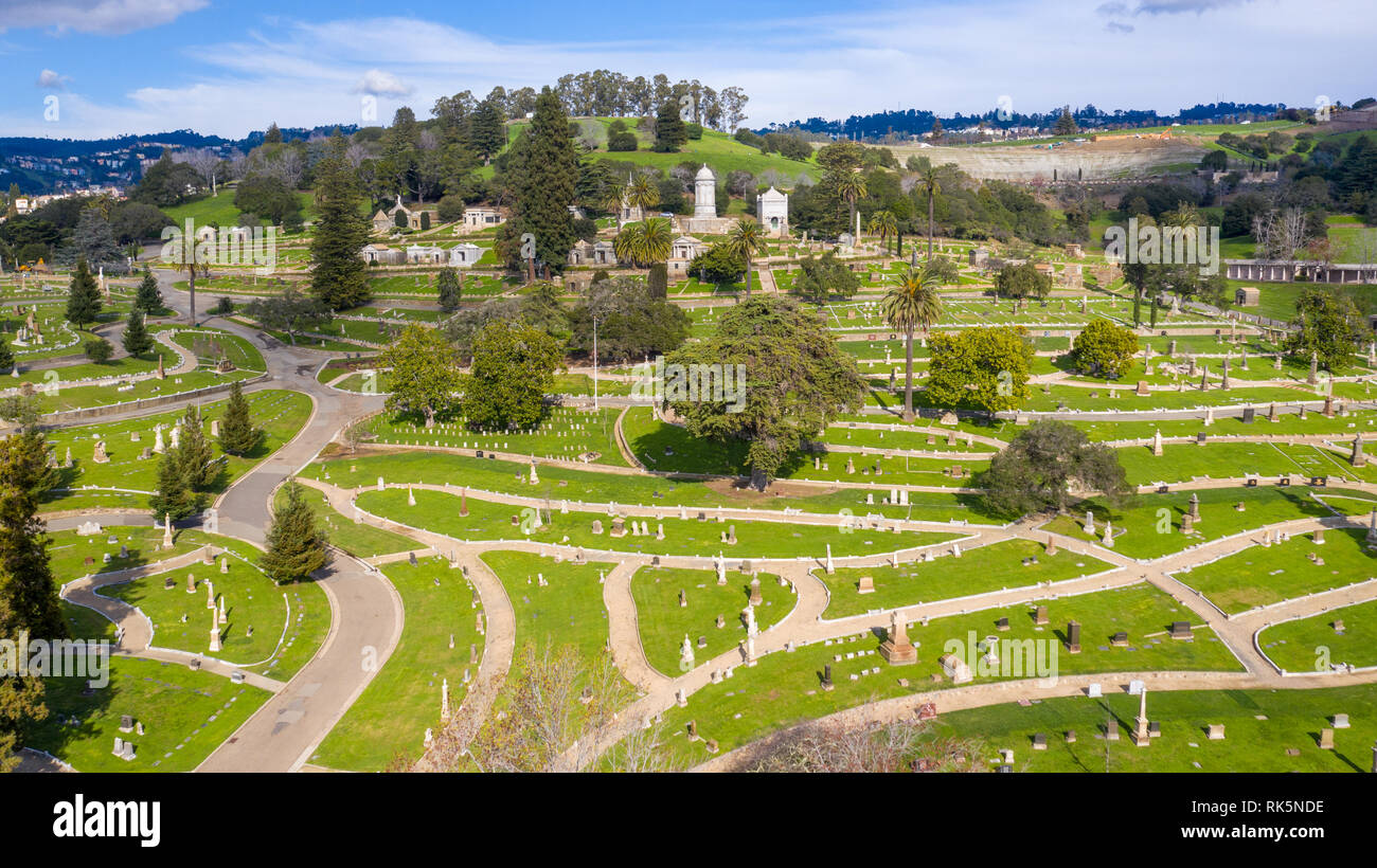 Mountain View Cemetery Oakland Ca Usa Stock Photo Alamy