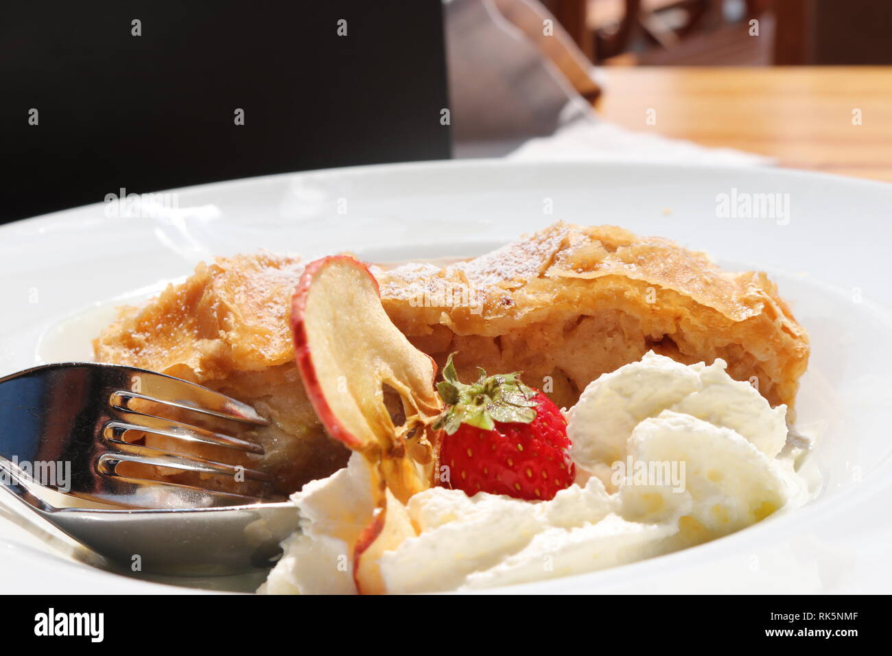 Apfelstrudel Stock Photo