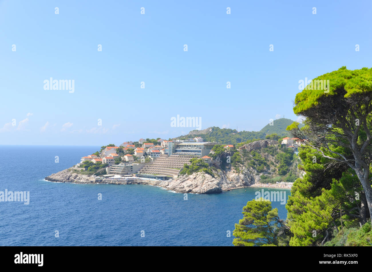 Rixos Premium Dubrovnik, a five-star luxury hotel in Dubrovnik, Croatia Stock Photo