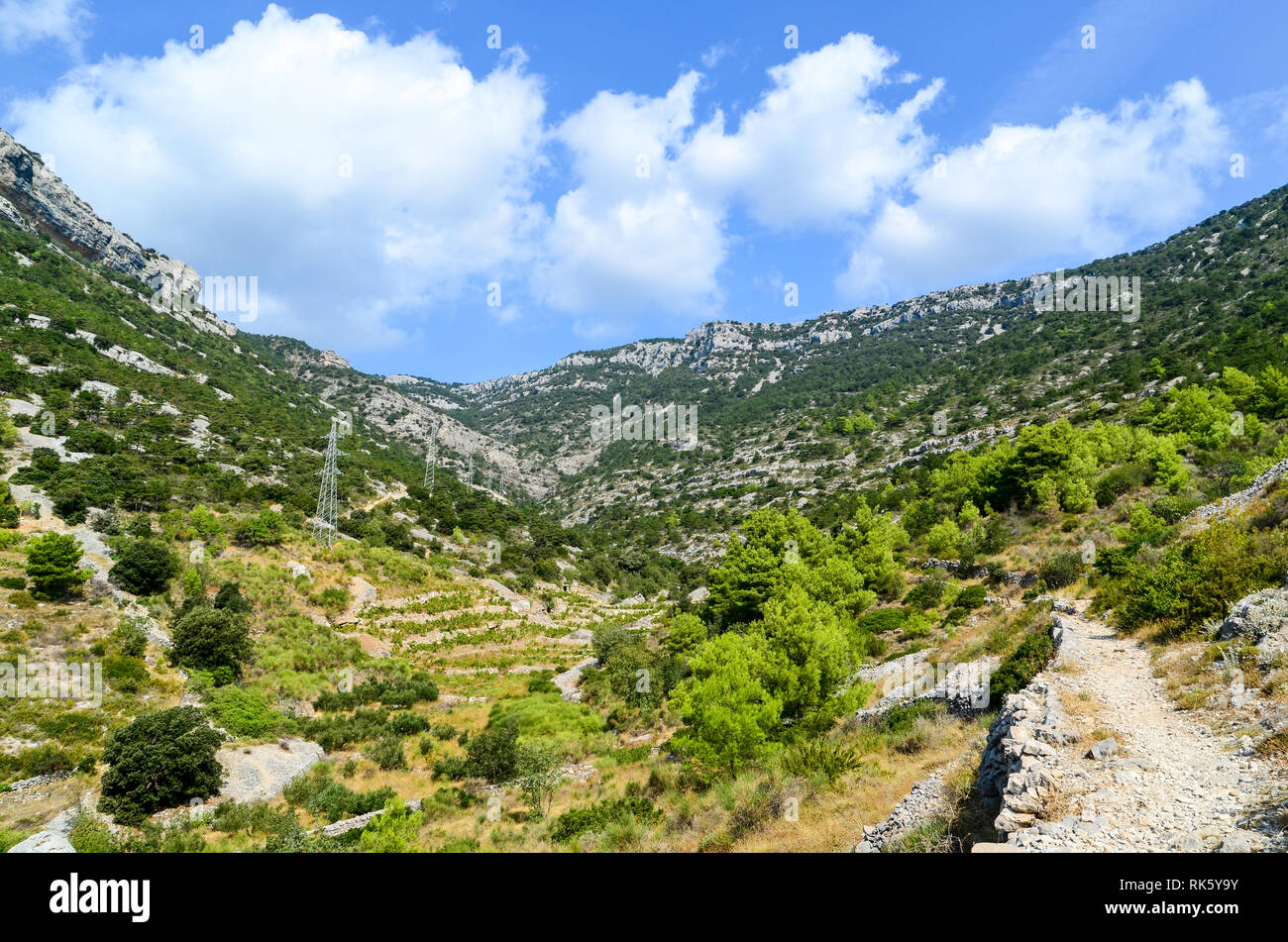 vidova-gora-hiking-trail-on-the-island-of-brac-croatia-stock-photo-alamy