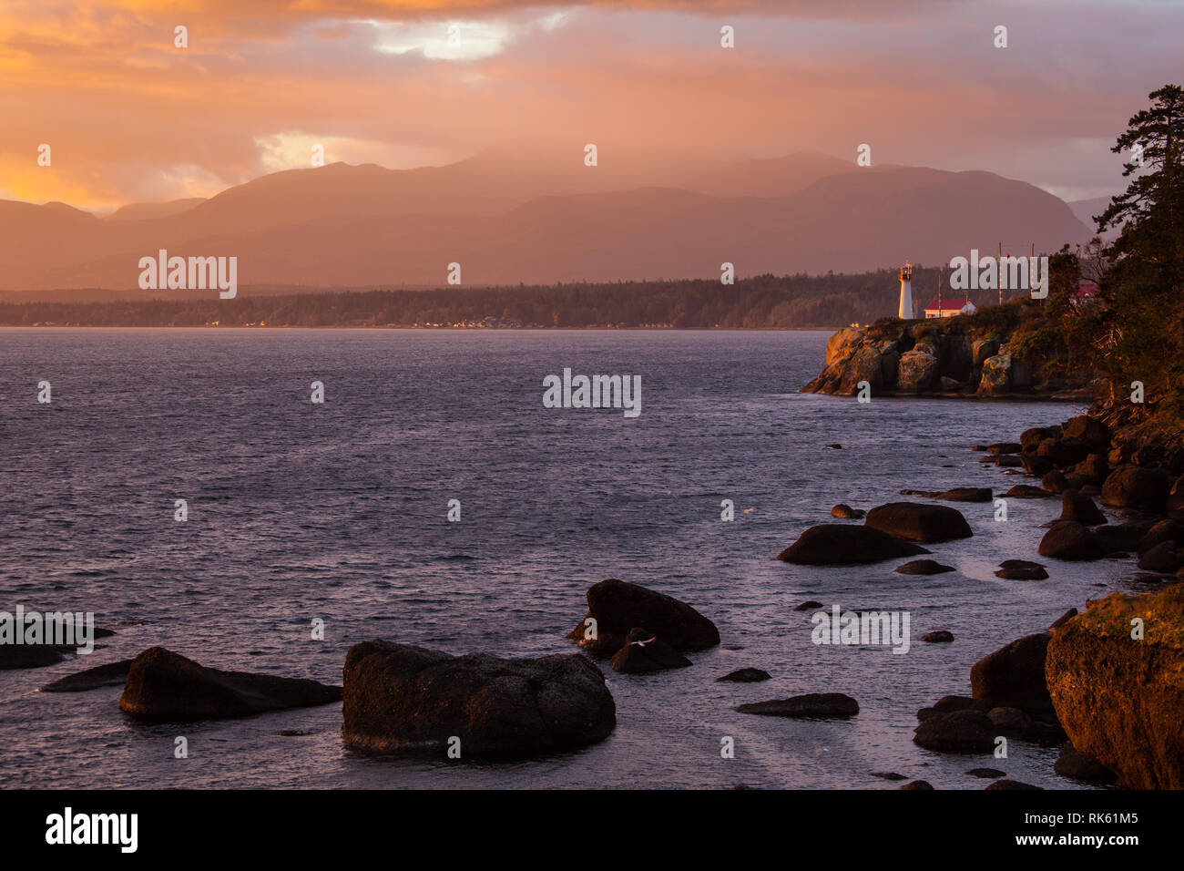 Denman Island, Northern Gulf Islands, British Columbia, Canada Stock