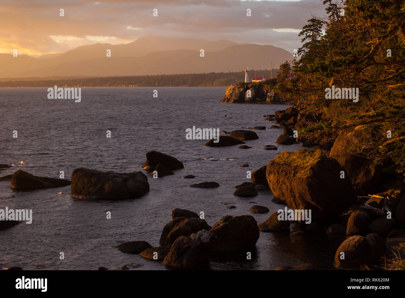 Denman Island, Northern Gulf Islands, British Columbia, Canada Stock
