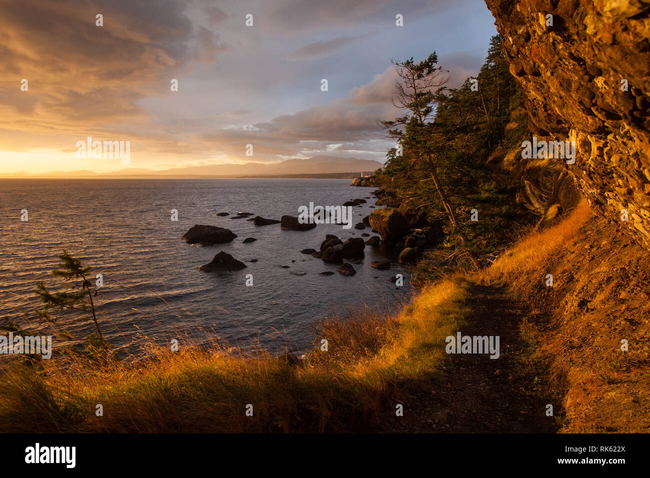 Denman Island, Northern Gulf Islands, British Columbia, Canada Stock