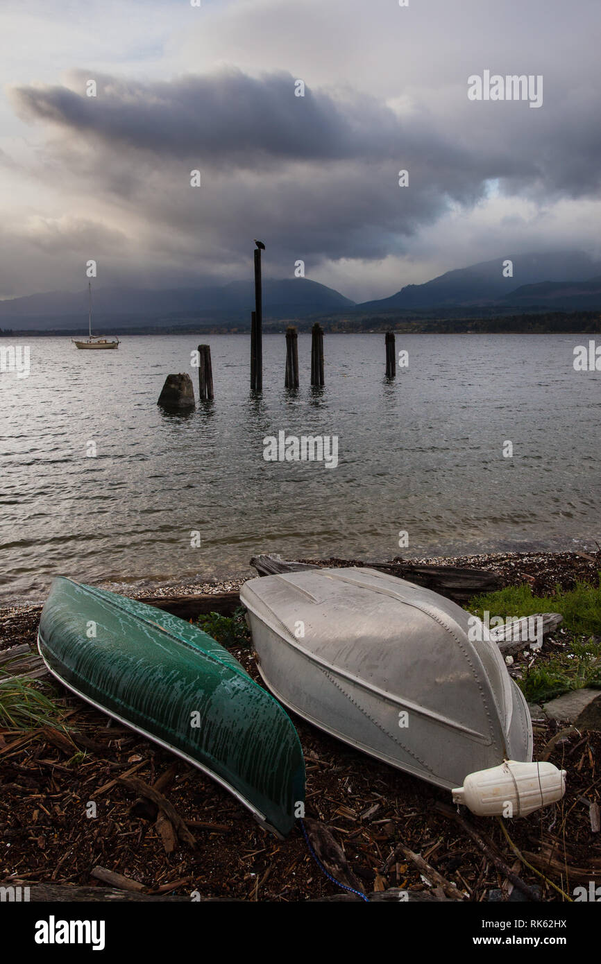 Denman Island, Northern Gulf Islands, British Columbia, Canada Stock