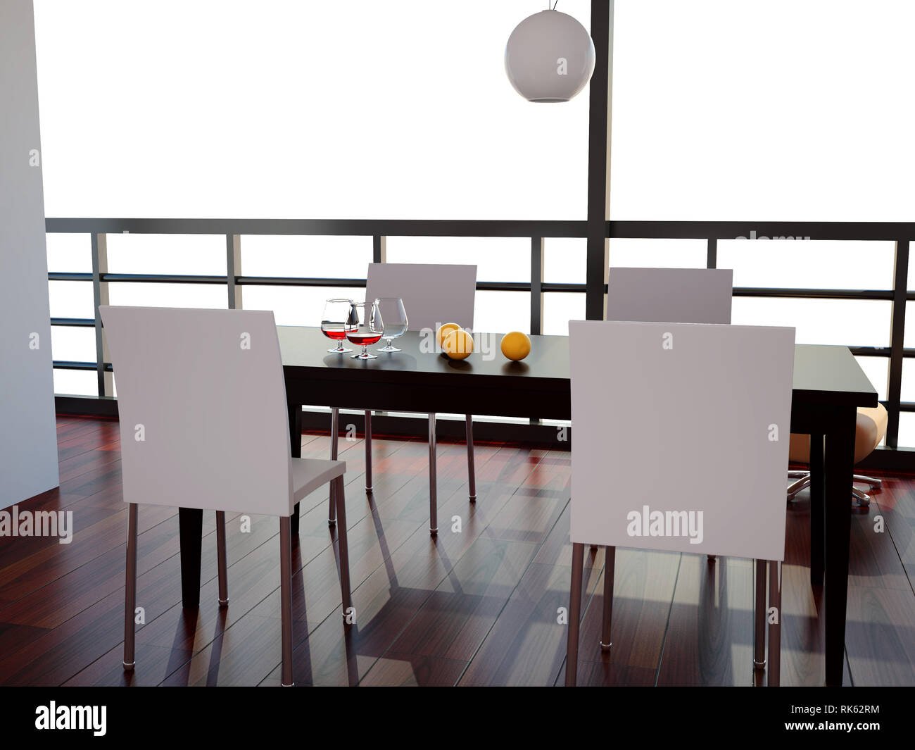 High resolution image interior. 3d illustration modern interior. Living ...