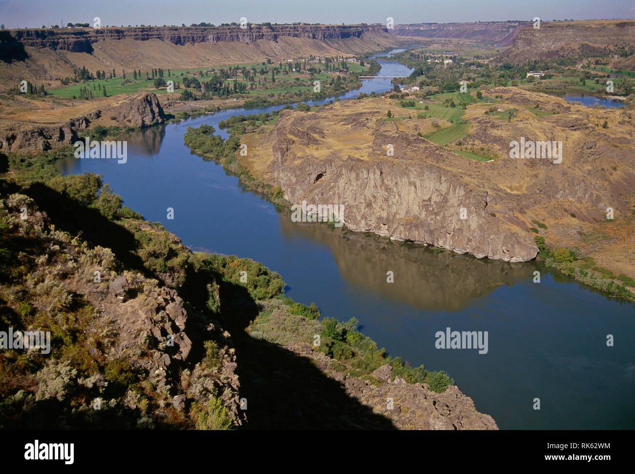 Vintage Image of the Snake River, Idaho, USA Stock Photo Alamy