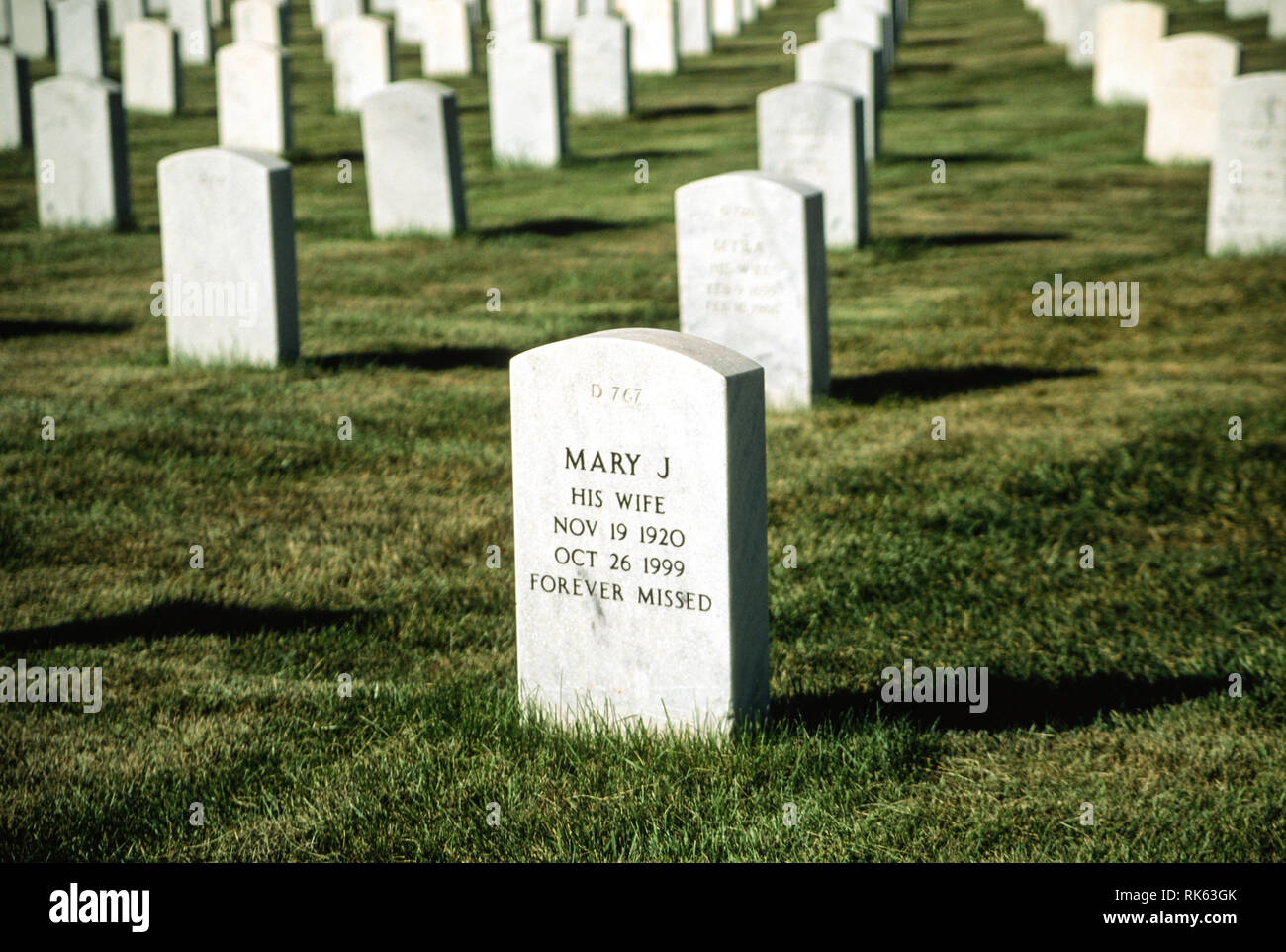 Black Hills National Cemetery, Sturgis, South Dakota, USA Stock Photo