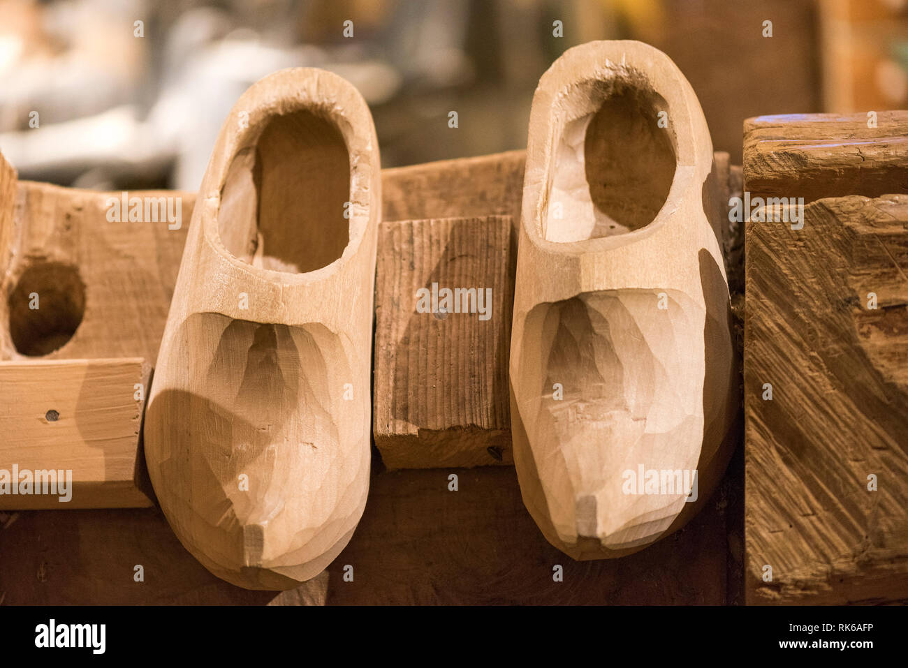Netherlands. Holland. Zaanse Schans. traditional Dutch wooden shoes Stock Photo Alamy