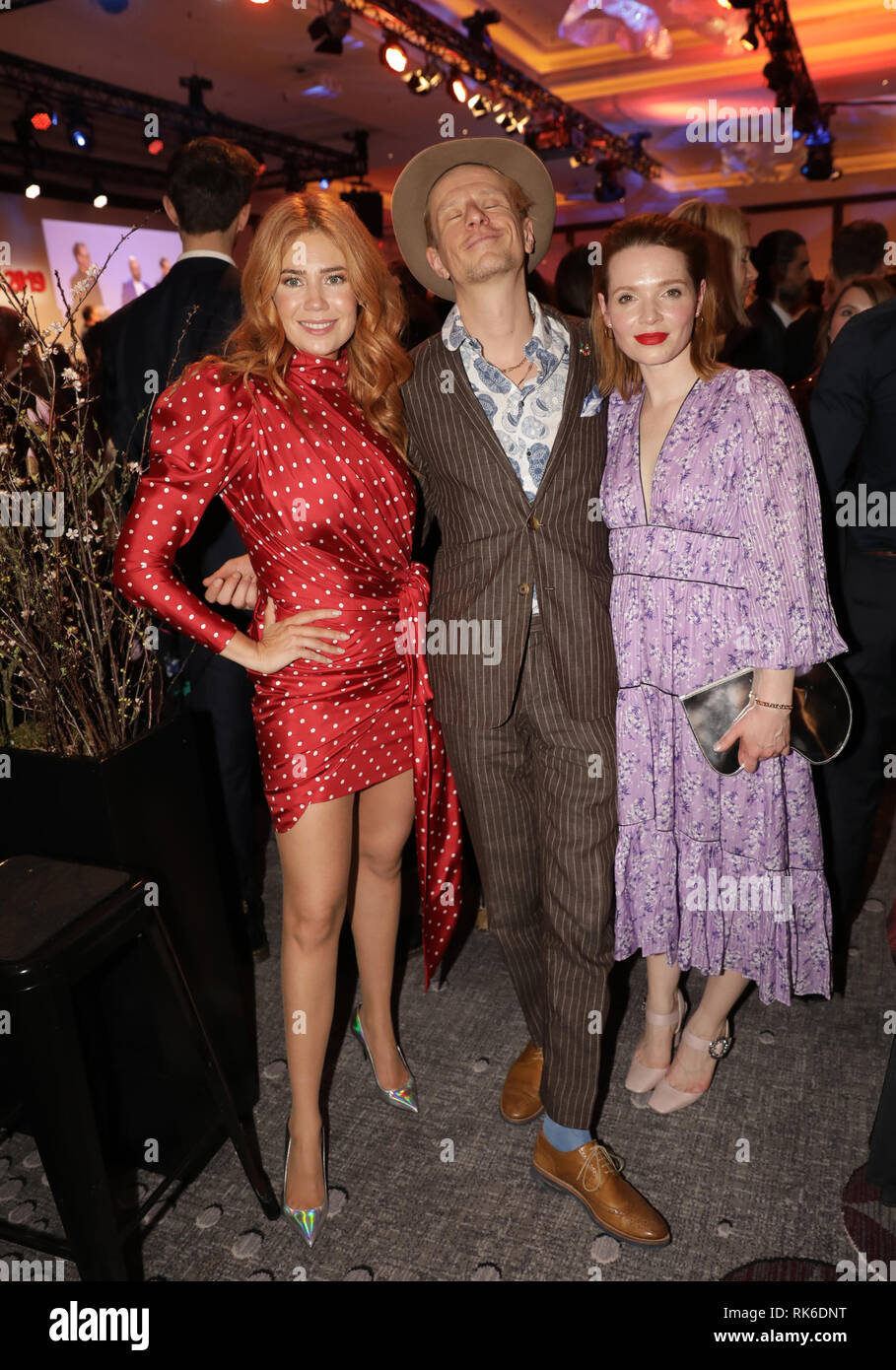 Berlin, Germany. 09th Feb, 2019. 69th Berlinale: Palina Rojinski (l